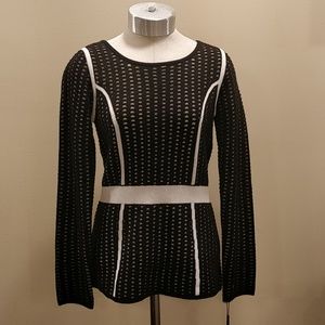 Calvin Klein black and white sweater